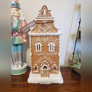 Cupcakes & cashmere neutral gingerbread house